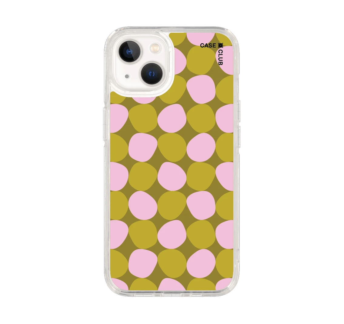 light green stack polka dots